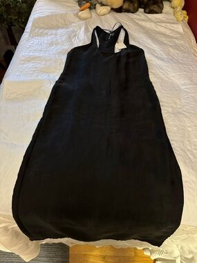 Zara Black Midi Halter Dress